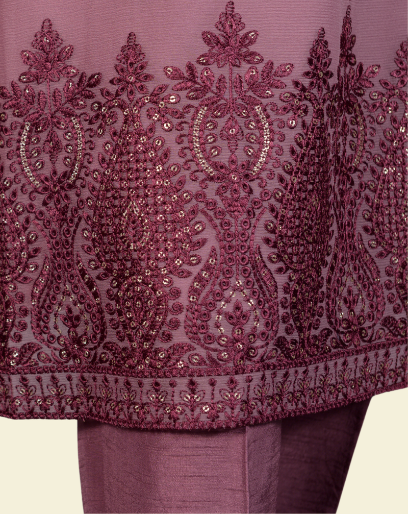 Luxury Pret Zari & Resham 3-Piece Suit - JFF934 – View 3