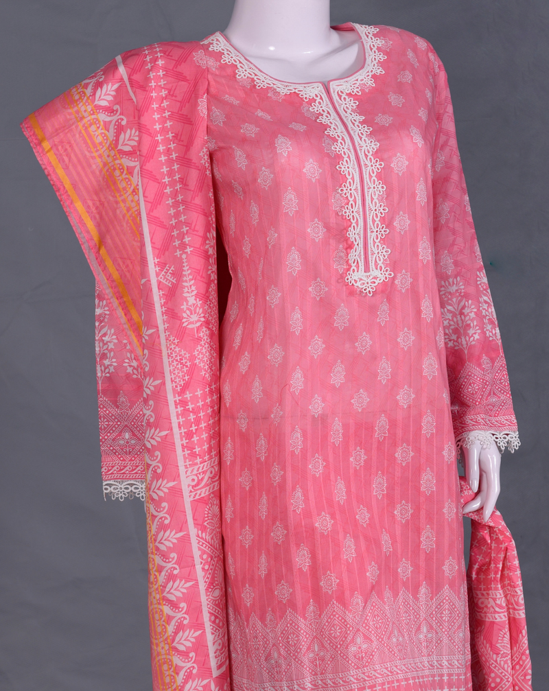 Luxury Pret Embroidered 3-Piece Suit - JF0060 &ndash; View 1