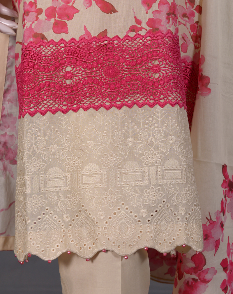 Luxury Pret Embellished Chikankari Suit - JFS844 &ndash; View 2