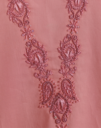 Peach Embroidered 3-Piece Suit - Product 50 - Editorial Lookbook Angle 4 - PRODUCT50 | Joycelyn Fashion