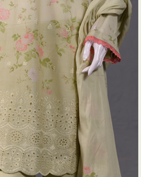 Chikankari Artisan 3-Piece Suit - JFS814 - Editorial Lookbook Angle 5 - JFS814 | Joycelyn Fashion