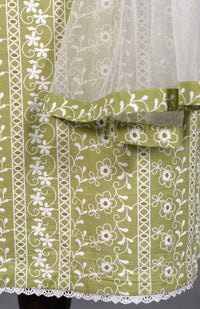 Olive Green Printed Lawn 2-Piece Shirt & Dupatta - Editorial Lookbook Angle 14 - JFS961 | Joycelyn Fashion