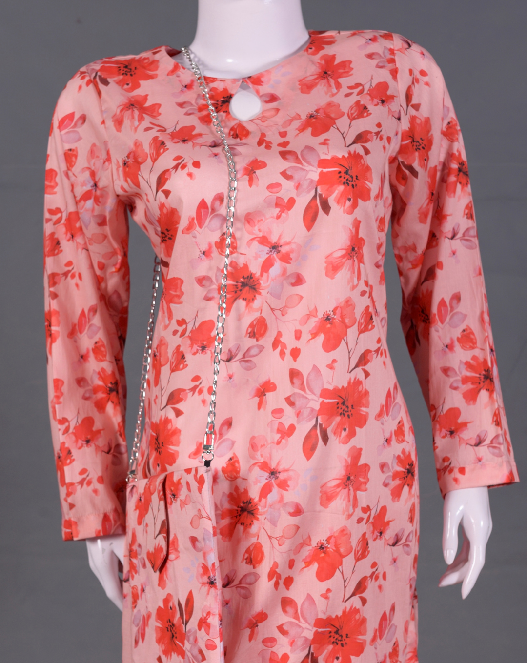 Designer Printed Lawn 2-Piece Suit - JFS947 - View 4
