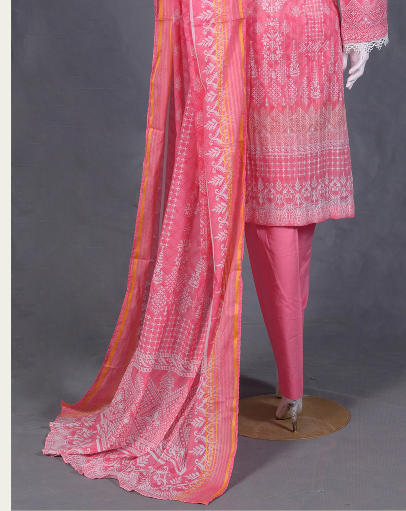 Luxury Pret Embroidered 3-Piece Suit - JF0060 &ndash; View 2