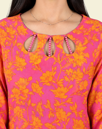Hand-crafted embroidery and fabric detail of Luxury Pret Hand Embroidered 3-Piece Suit - JF0327 - JF0327 | Joycelyn Fashion