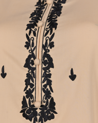 Ivory & Black Contrast Embroidered 3-Piece Suit - Product 51 - Editorial Lookbook Angle 6 - PRODUCT51 | Joycelyn Fashion