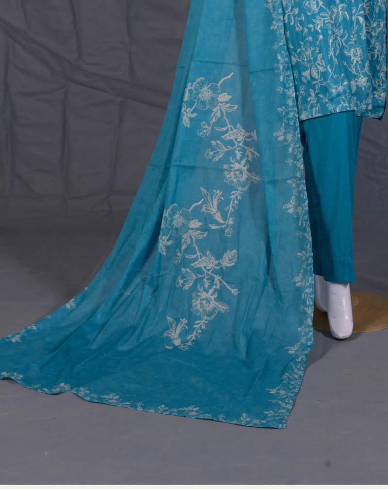 Chikankari Hand-Embroidered 3-Piece Suit - JFS730 &ndash; View 3