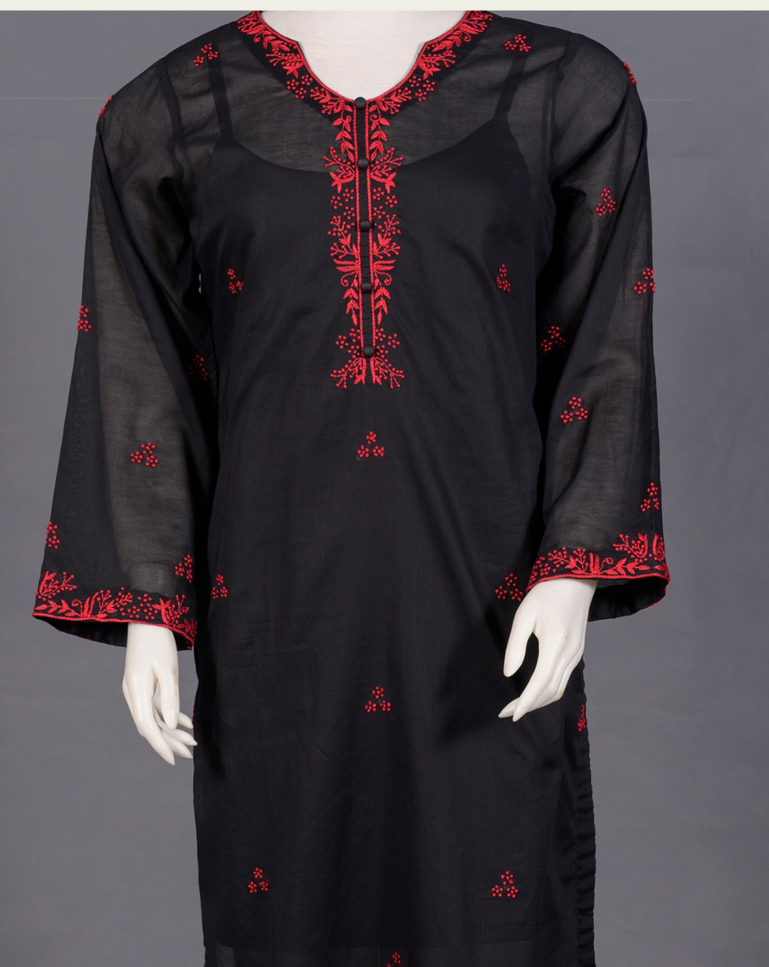 Swiss Lawn Hand-Embroidered Suit - JFS811