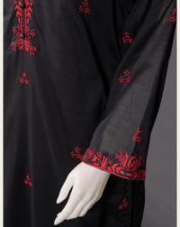 Swiss Lawn Hand-Embroidered Suit - JFS811 - Front Full Look - Article JFS811 | Joycelyn Fashion